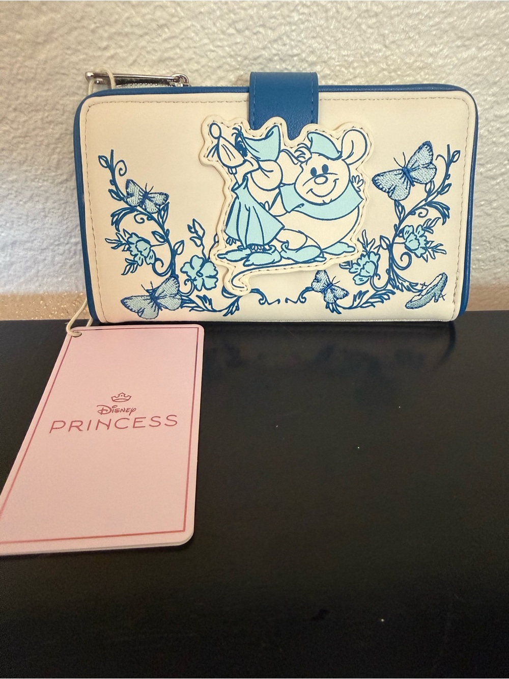 Loungefly Disney HT Cinderella Birds & Bow Flap Wallet NWT